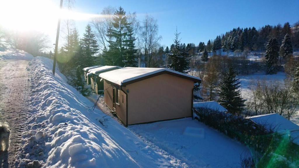 Ruhiges Ferienhaus Mit Sauna: Hellaberg III Langenbach  外观 照片