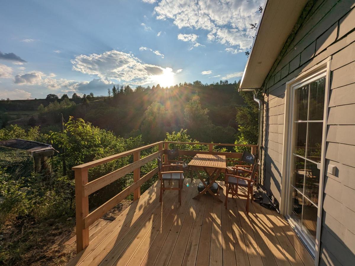 Ruhiges Ferienhaus Mit Sauna: Hellaberg III Langenbach  外观 照片