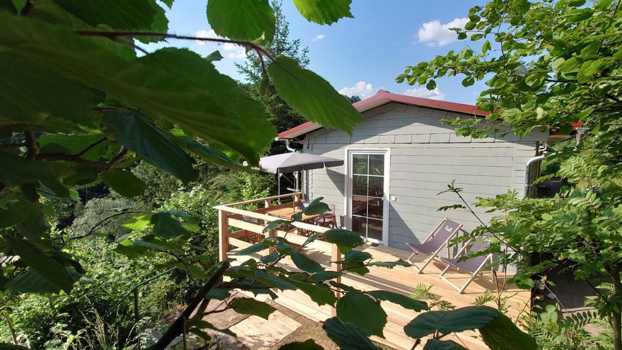 Ruhiges Ferienhaus Mit Sauna: Hellaberg III Langenbach  外观 照片