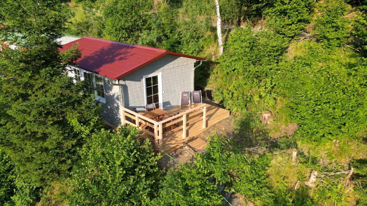 Ruhiges Ferienhaus Mit Sauna: Hellaberg III Langenbach  外观 照片