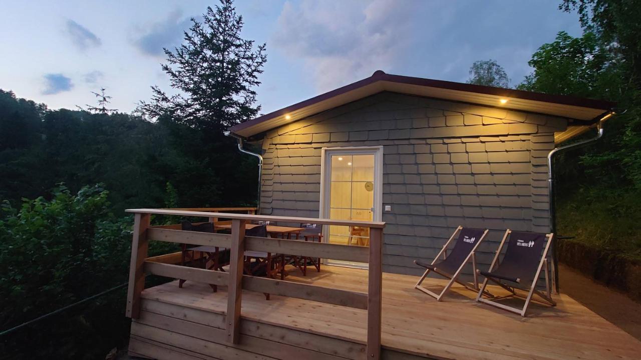 Ruhiges Ferienhaus Mit Sauna: Hellaberg III Langenbach  外观 照片