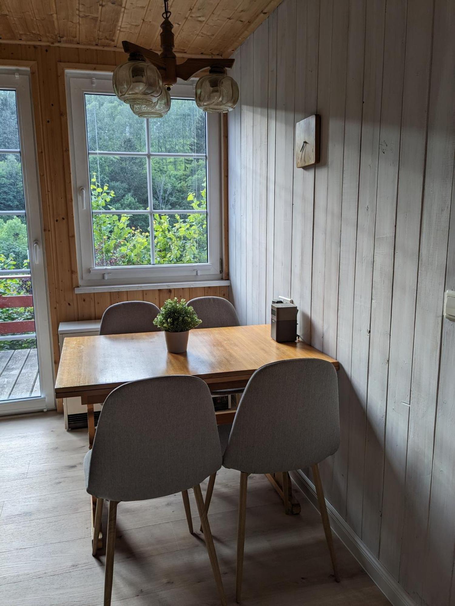 Ruhiges Ferienhaus Mit Sauna: Hellaberg III Langenbach  外观 照片